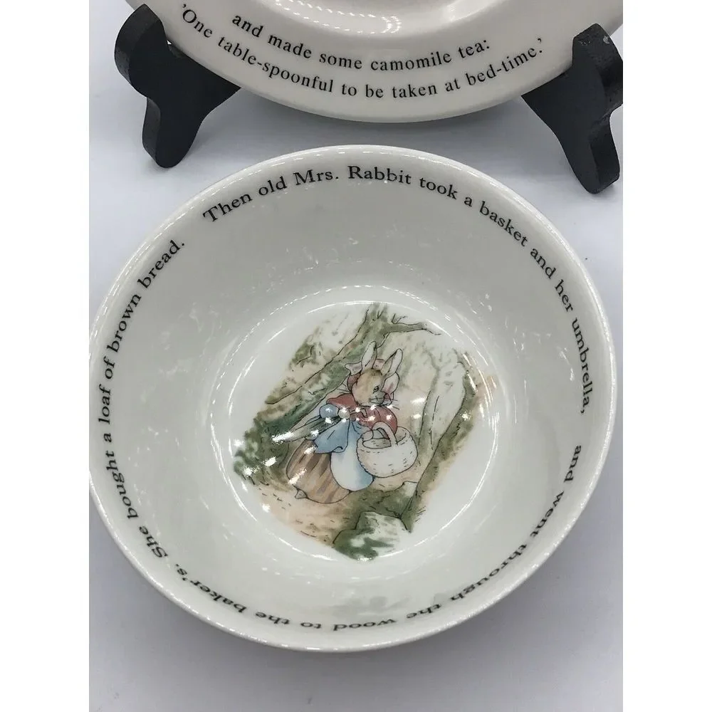 Wedgewood Peter Rabbit Small‎ Plate and Cereal Bowl